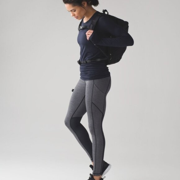 Lululemon Speed Tight V Heathered Black / Deep Coal - Picture 3 of 12
